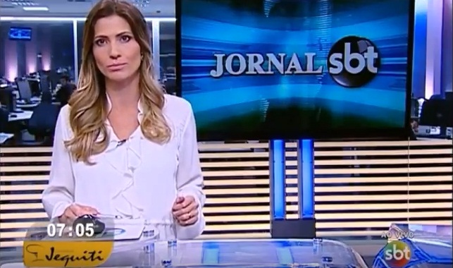 Patrícia Rocha apresenta boletins ao vivo no "Jornal do SBT" às 7h (Foto: Reprodução/SBT)