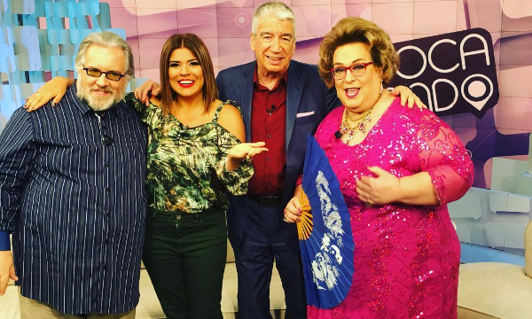 Leão Lobo, Mara Maravilha, Décio Piccinini e Mamma Bruschetta no "Fofocalizando" (Foto: Reprodução/Instagram)