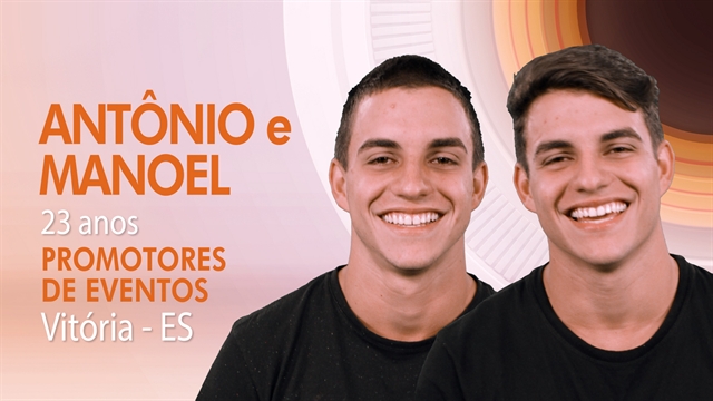 Os gêmeos Antônio e Manoel, participantes do "BBB17" (Foto: Globo/Divulgação)