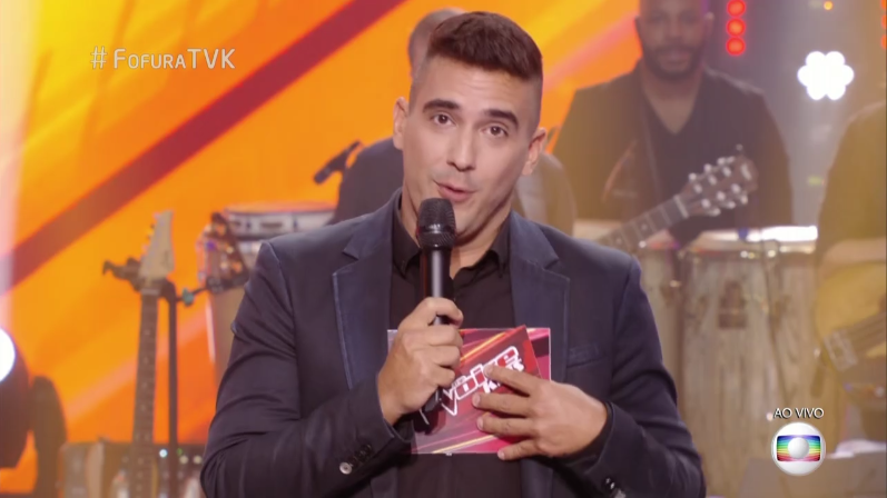 André Marques apresenta o "The Voice Kids" (Foto: Reprodução/Globo)