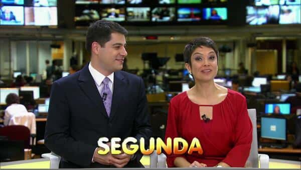 Sandra e Evaristo comandam o telejornal