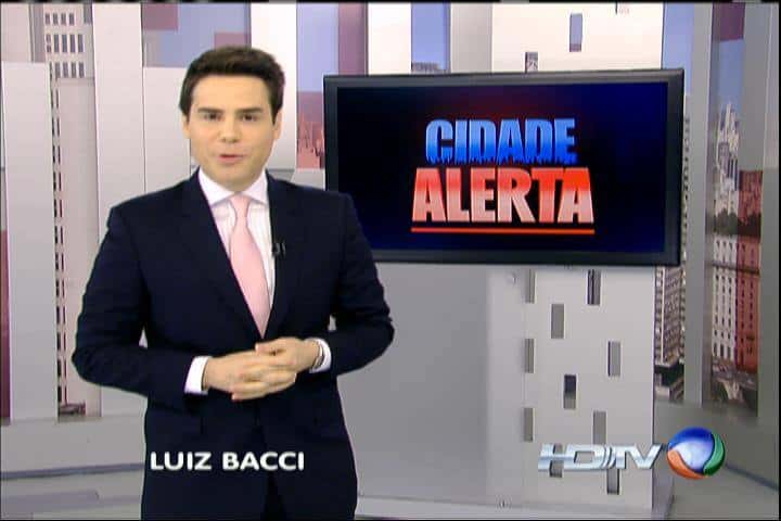 Luiz Bacci apresentou o "Cidade Alerta"