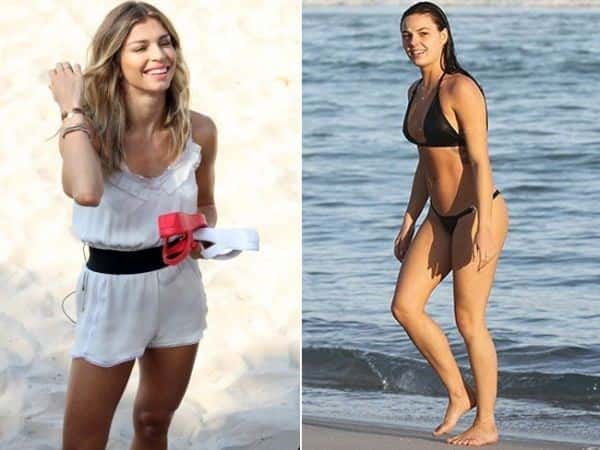 As duas atrizes estiveram no mesmo local