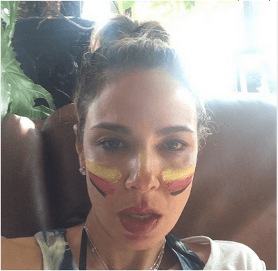 Luciana trocou a ordem das cores