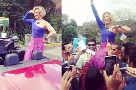 Claudia Raia como vidente em "Alto Astral"