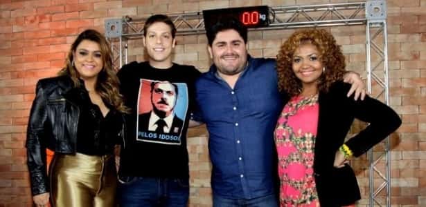 Preta Gil, Fabio Porchat, César Menotti e Gaby Amarantos no "Medida Certa" em 2013