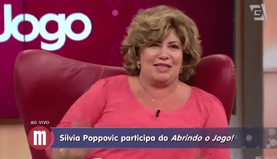 Silvia esteve no quadro "Abrindo o Jogo"