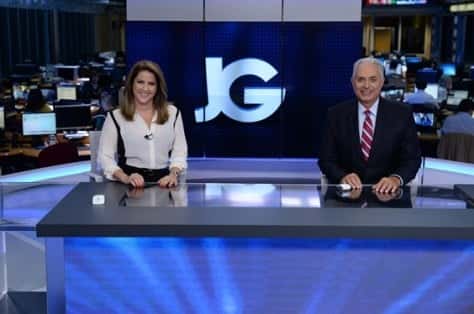 Christiane Pelajo e William Waack comandam o "Jornal da Globo"(Foto: Divulgação/TV Globo)
