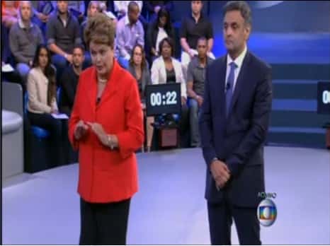 Dilma e Aécio (Foto: Reprodução / TV Globo)