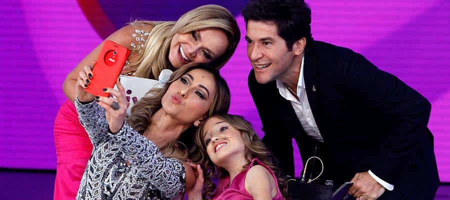 Eliana, Daniel e Sabrina Sato juntos no "Teleton" 2014