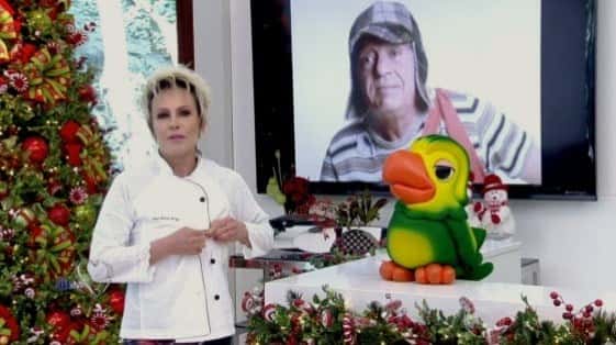 Ana Maria Braga homenageou Bolaños (Foto: Reprodução)