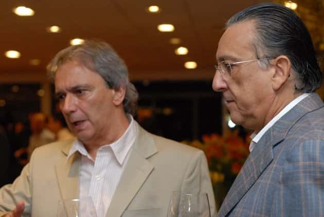 Reginaldo Leme ao lado de Galvão Bueno (Foto: Divulgação)