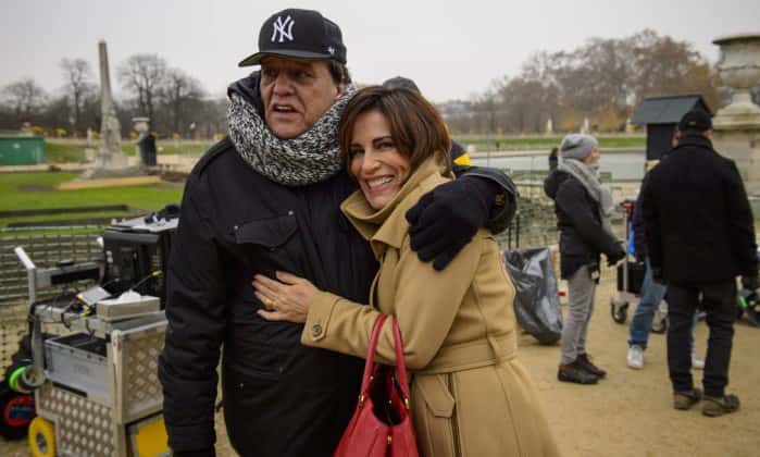 Glória Pires e Dennis Carvalho em gravações de "Babilônia. (Foto: DIvulgação/TV Globo)