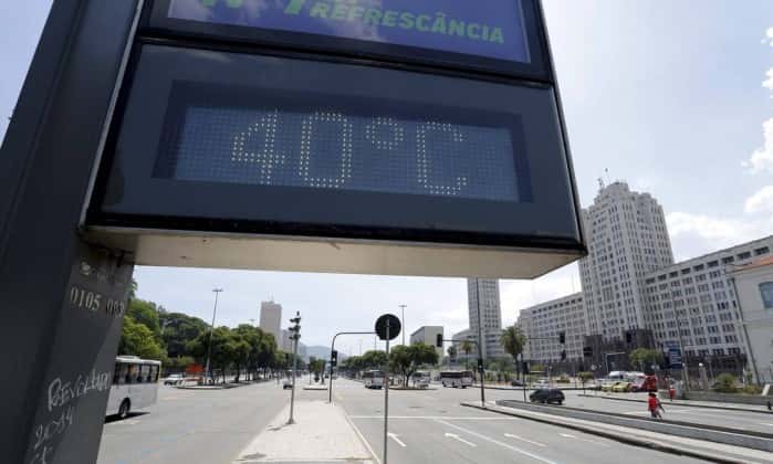Termômetro registra 40ºC no Rio de Janeiro. (Foto: Divulgação)