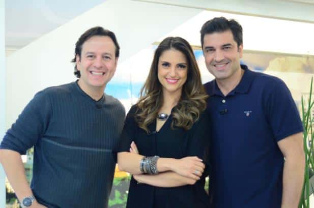 Celso Zucatelli, Chris Flores e Edu Guedes (Foto: Divulgação)