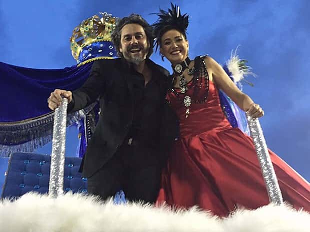 Depois, o ator faz um registro só de Nero e Lilia (Foto: Arquivo pessoal)