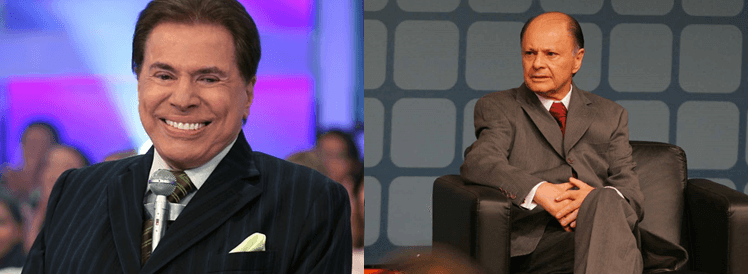 Silvio Santos do SBT comemora sete meses na frente da Record de Edir Macedo em audiência (Foto montagem: TV FOCO)