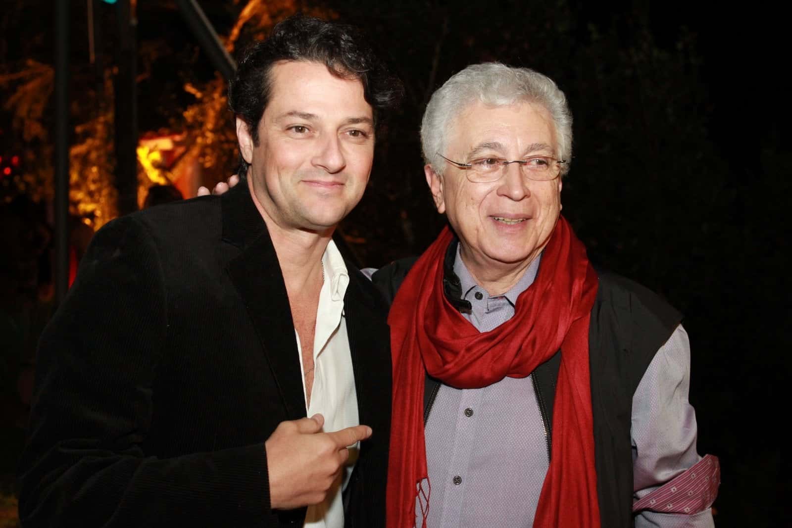 Marcelo Serrado e Aguinaldo Silva. (Foto: Divulgação)