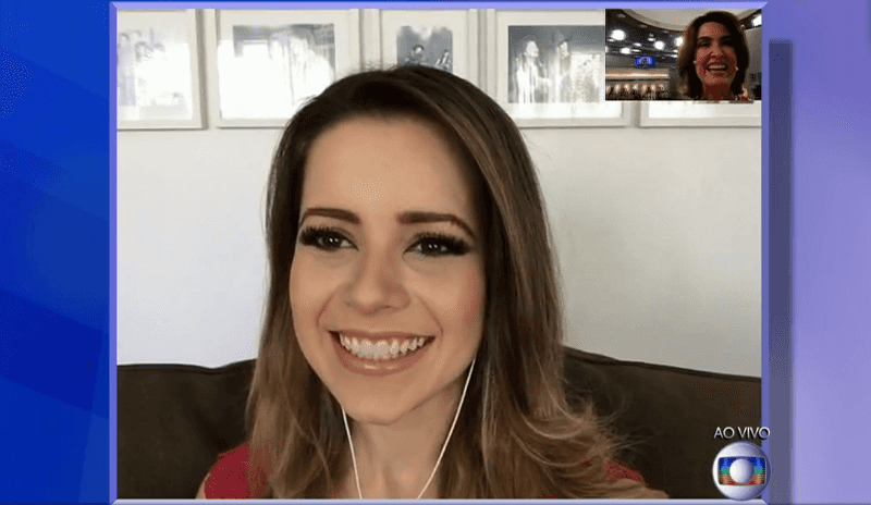 Sandy falou ao vivo no "Encontro" (Foto: Reprodução)