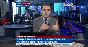 Rafael Colombo comanda o "Conexão Band News" (Foto: Reprodução)