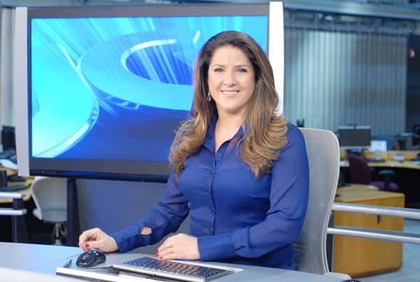 Cristianne Pelajo apresenta o "Jornal da Globo" (Foto: Divulgação)