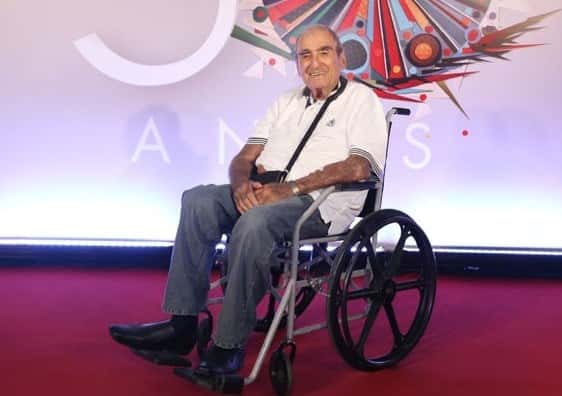 Elias Gleizer esteve na comemoração dos 50 anos da Globo (Foto: Fábio Rocha / Gshow)