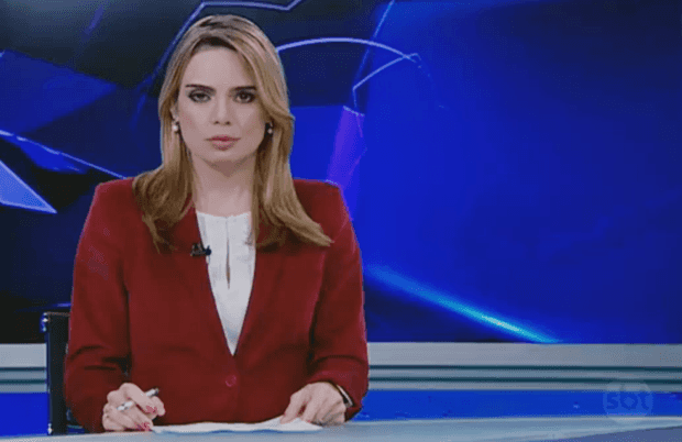 Rachel Sheherazade apresenta o "SBT Brasil" (Foto: Reprodução)