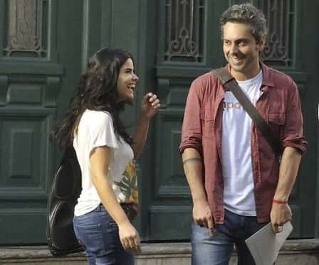 Alexandre Nero e Vanessa Giácomo em gravação da novela (Foto: Divulgação)
