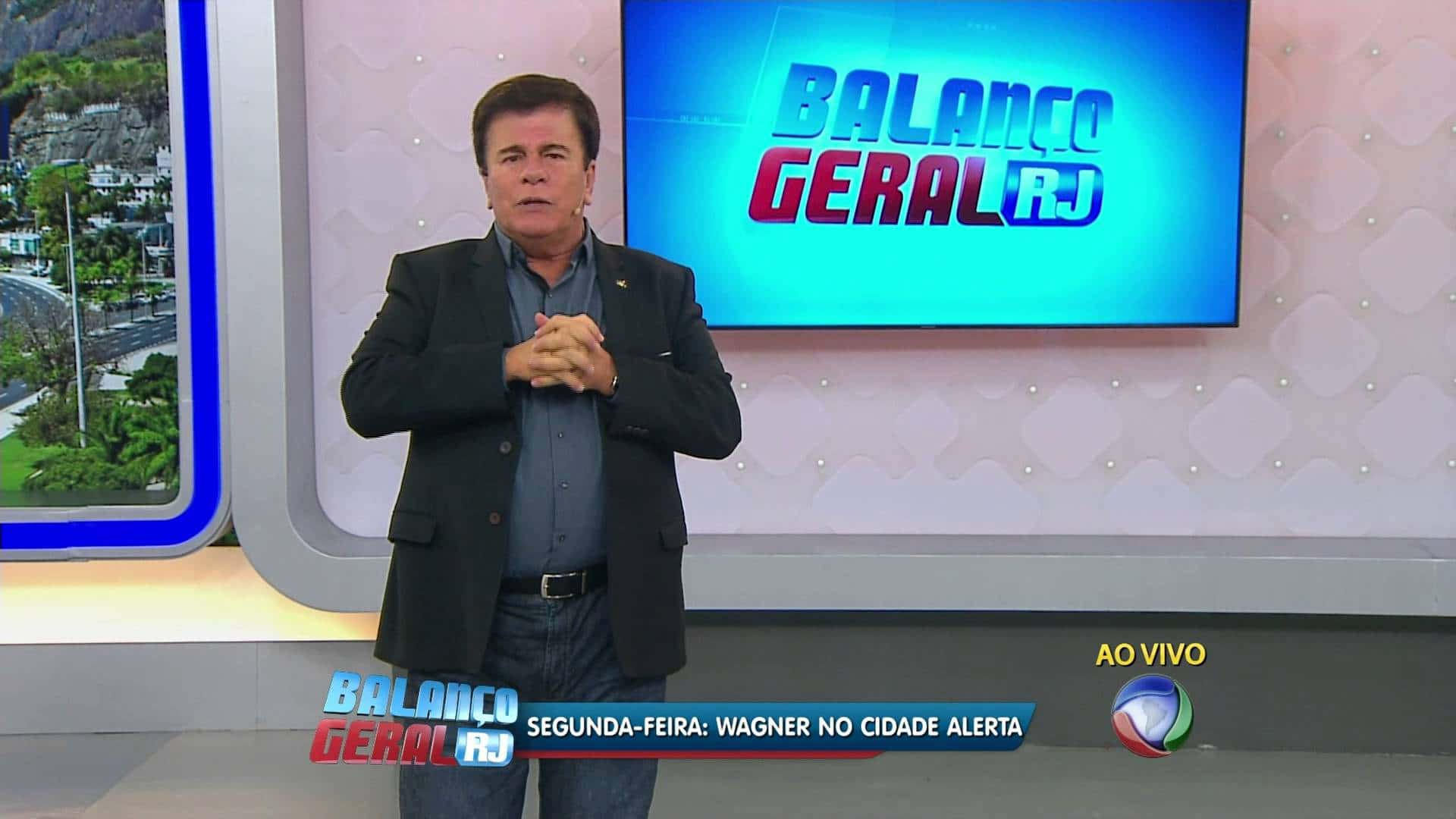 Wagner Montes comanda o "Cidade Alerta RJ" Foto: Reprodução)