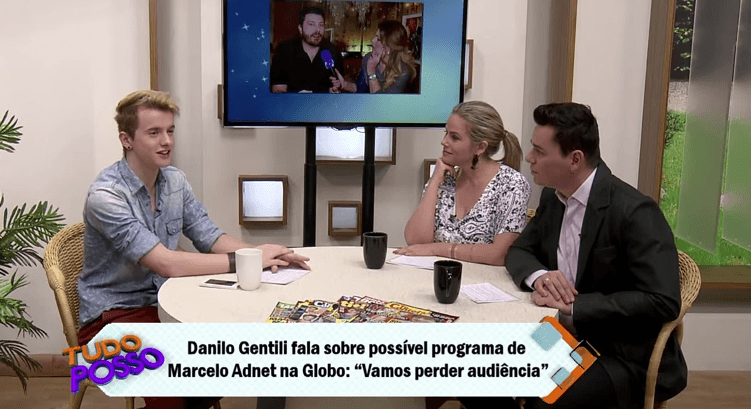 Aaron Racanicchi no programa "Tudo Posso"