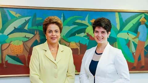 Mariana Godoy fez uma visita a Dilma Rousseff (Foto: Divulgação)