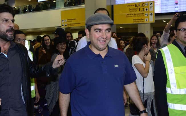 Buddy Valastro, o Cake Boss, chegou em São Paulo (Foto: Léo Franco/AgNews)