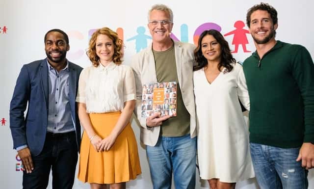Lázaro Ramos, Leandra Leal, Pedro Bial, Dira Paes, Flávio Canto (Foto: Globo/Ramón Vasconcelos)