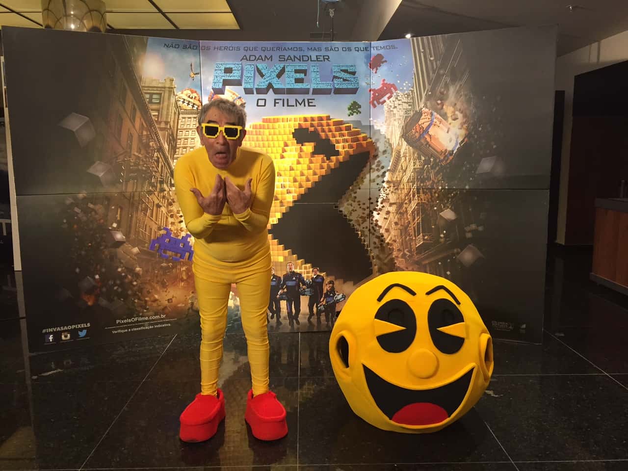 Ivo Holanda se transforma em Pacman (Foto: Divulgação/ SBT)