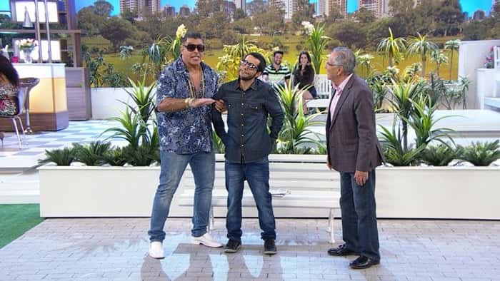 Alexandre Frota e Tuca Graça estreiam como “Os Velhos Amigos” em "A Praça é Nossa" (Foto: Divulgação/ SBT)