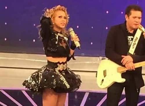 Joelma e Chimbinha no Raul Gil (Foto: Reprodução/Facebook)