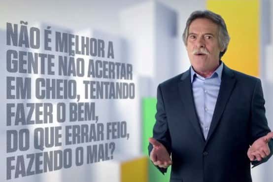 José de Abreu defendeu o governo na TV (Foto: Reprodução)