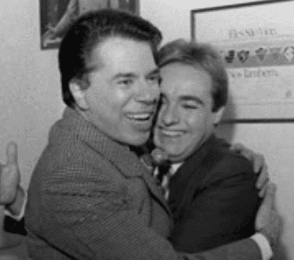 Gugu e Silvio Santos. (Foto: Reprodução)