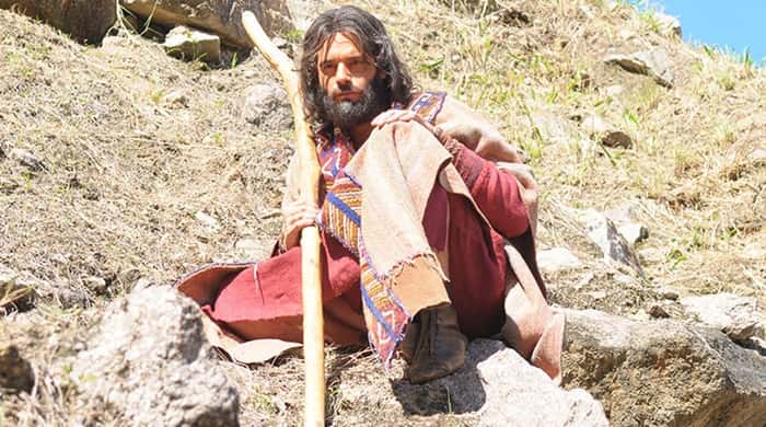 Guilherme Winter como Moisés em "Os Dez Mandamentos" (Foto: Divulgação/ Record)