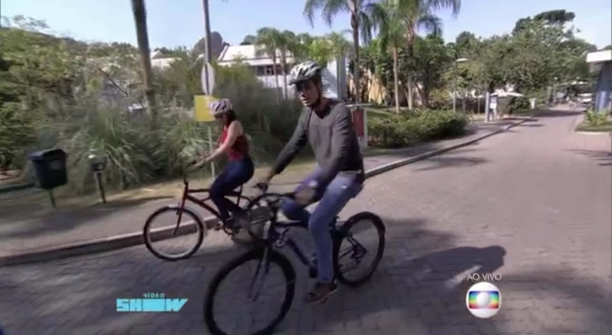 Otaviano Costa e Monica Iozzi pedalam, mas "Vídeo Show" tem liderança ameaçada pela Record (Foto: Divulgação)