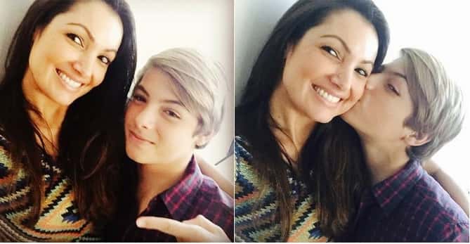 Patrícia Poeta e o filho (Foto: Reprodução / Instagram)