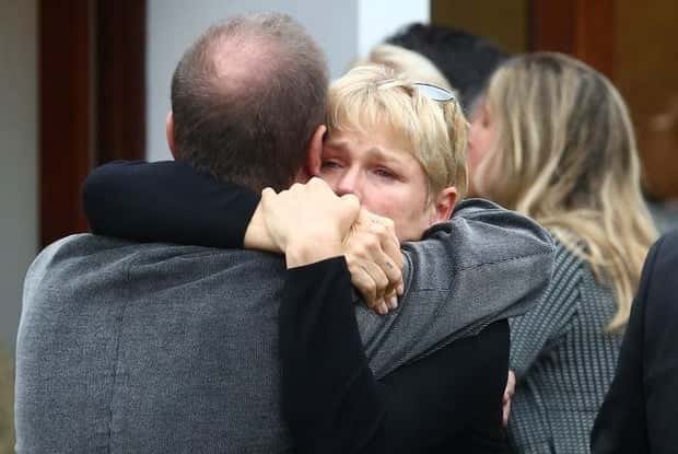 Xuxa no velório de Cirano Rojabaglia (Foto: Francisco Silva / Agnews)