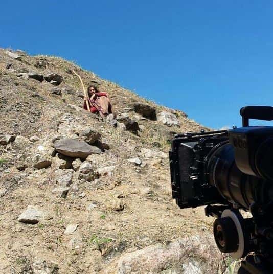 Cliques dos bastidores de gravação da novela. Foto: Reprodução/Record