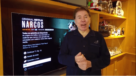 Silvio Santos apresenta presente