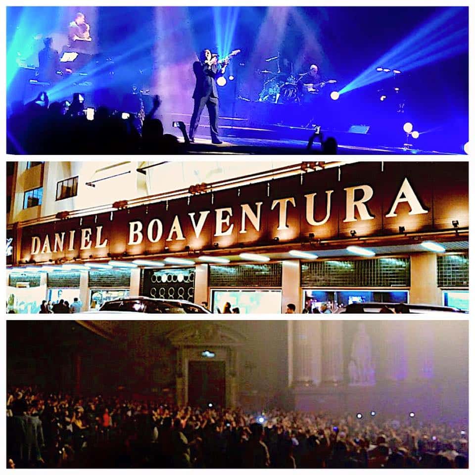 Daniel Boaventura no Teatro Metropólitan. (Foto: Reprodução Facebook)