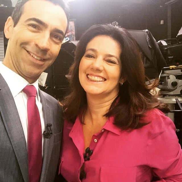 Mara Luquet fala sobre suposta "DR" com César Tralli em telejornal ao vivo (Foto reprodução)