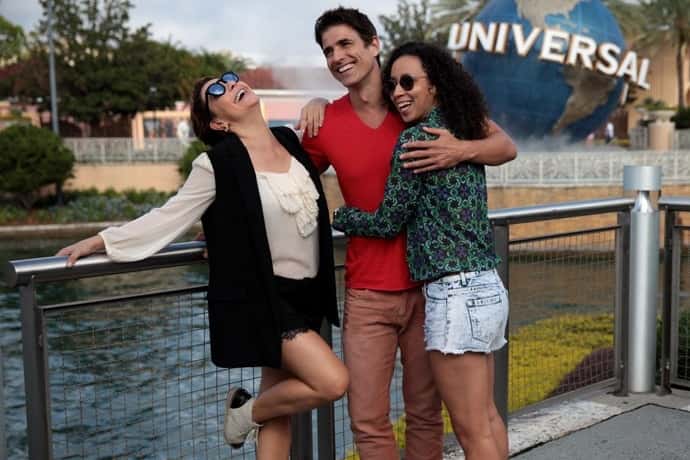 Atores estiveram no Universal Orlando Resort (Foto: Marcos Mazini/Gshow)
