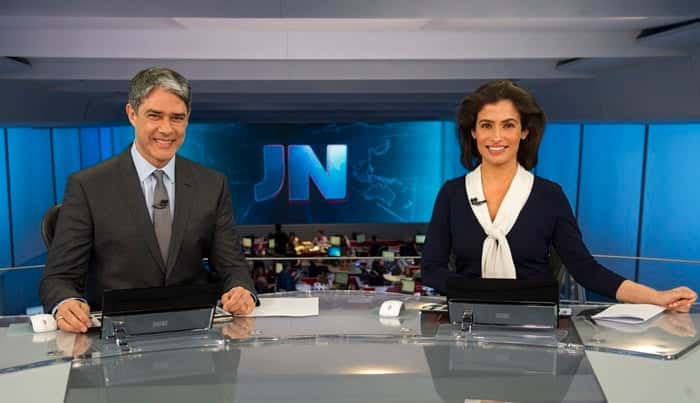 William Bonner e Renata Vasconcellos comandam o "Jornal Nacional" (Foto: Globo / Estevam Avellar)