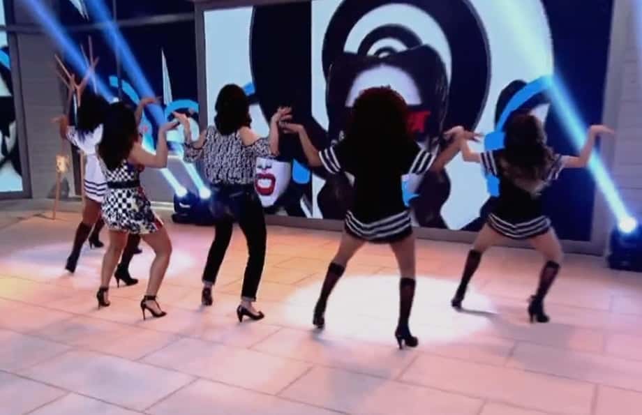 Anitta e Fátima Bernardes dançando Bang (Foto: Reprodução)