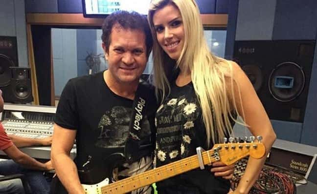 Chimbinha e Thábata (Foto: Reprodução)